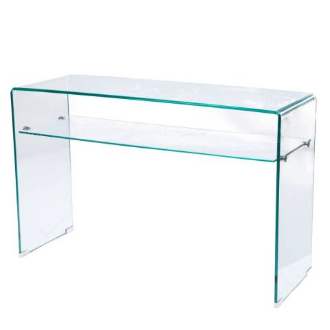 Console verre transparent 