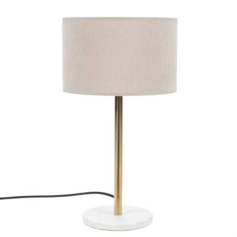 Lampe Julia velours cru