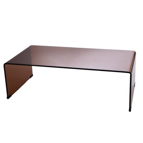 Table basse verre fum